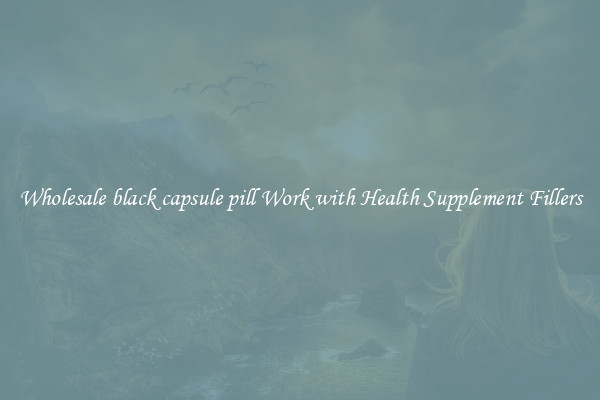 Wholesale black capsule pill Work with Health Supplement Fillers