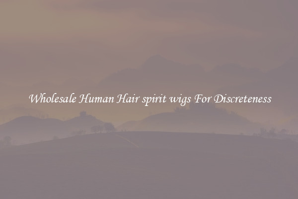 Wholesale Human Hair spirit wigs For Discreteness