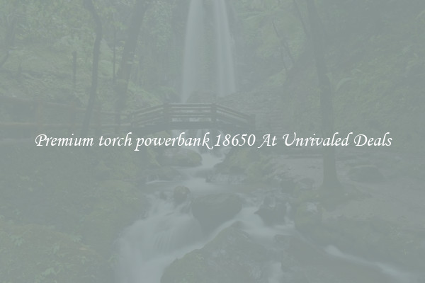 Premium torch powerbank 18650 At Unrivaled Deals