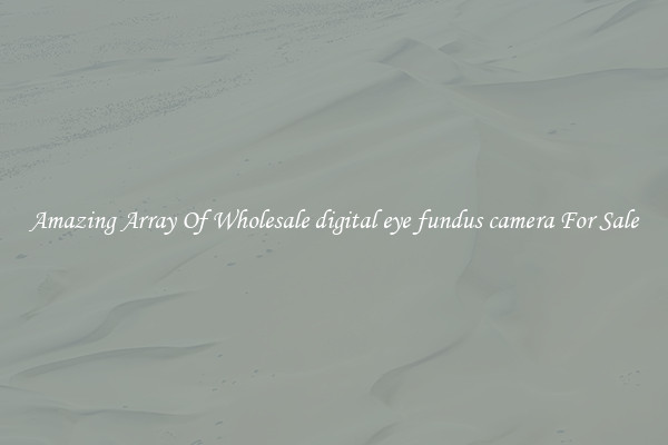 Amazing Array Of Wholesale digital eye fundus camera For Sale