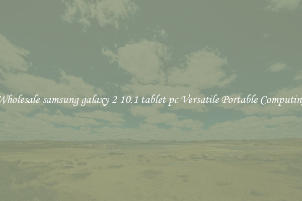 Wholesale samsung galaxy 2 10.1 tablet pc Versatile Portable Computing