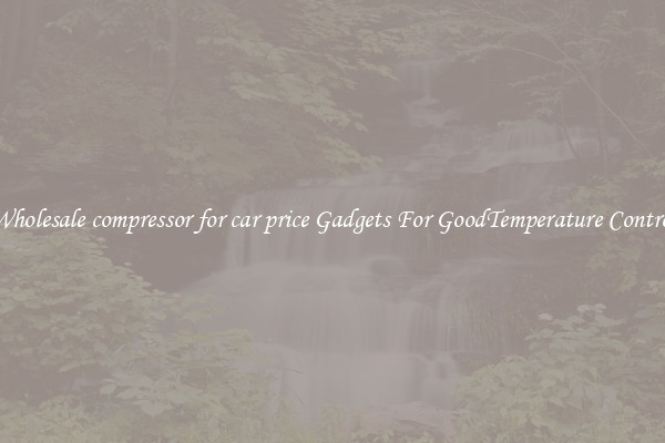 Wholesale compressor for car price Gadgets For GoodTemperature Control