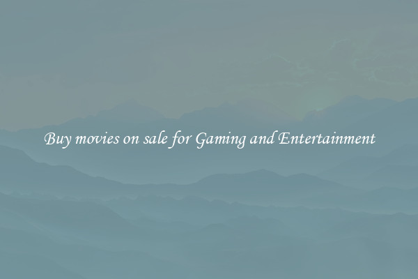 Buy movies on sale for Gaming and Entertainment
