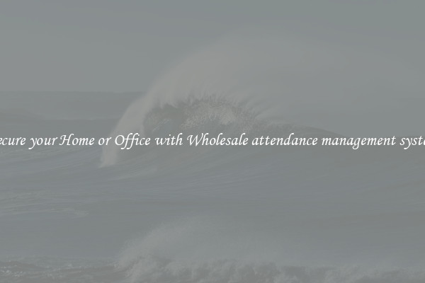 Secure your Home or Office with Wholesale attendance management system
