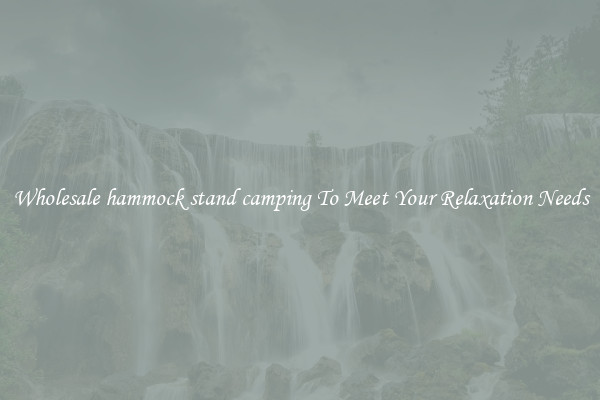 Wholesale hammock stand camping To Meet Your Relaxation Needs