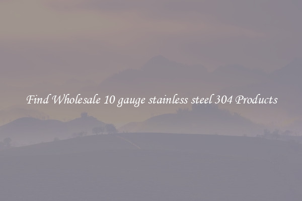 Find Wholesale 10 gauge stainless steel 304 Products
